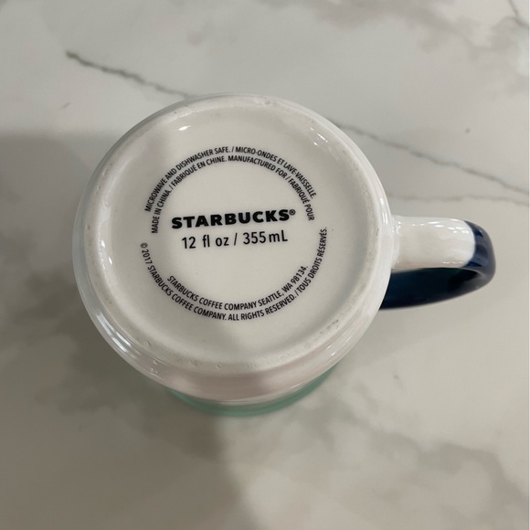 Starbucks 2017 Dip Glazed Ceramic Mug - Picture 4 of 5